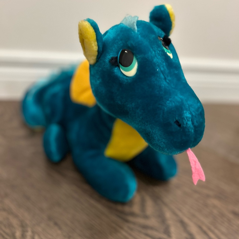 Puff The Magic Dragon Vintage
80s Plush Fun Farm By Dakin